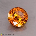 Natural Sphene 1.65 Carats Golden Yellow With Red Sparks Round 7x4 mm Loose Gemstone - Image 7