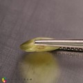 Natural Chrysoberyl cats eye 2 Carats Yellow Round 9x3 mm Loose Gemstone - Image 3