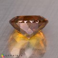 Natural Sphalerite 6.89 Carats Golden Yellow With Red Sparks Round 11x7 mm Loose Gemstone - Image 5