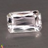 Natural Beryl 2.91 Carats White Emerald Cut 11x7 mm Loose Gemstone - Image 1