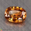 Natural Zircon 6 Carats Orange Brown Oval Cushion 12x9 mm Loose Gemstone - Image 2