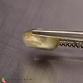 Natural Chrysoberyl cats eye 2.11 Carats Yellowish Green Oval Cabochon 8x7 mm Loose Gemstone - Image 3