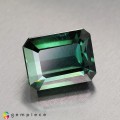 Natural Tourmaline 5.03 Carats Teal Green Emerald 10x8 mm Loose Gemstone - Image 1