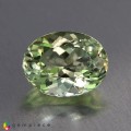 Natural Amblygonite 1.72 Carats Yellowish Green Oval 9x7 mm Loose Gemstone - Image 1