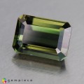 Natural Kornerupine 2.02 Carats Honey Green Emerald Cut 8x6 mm Loose Gemstone - Image 2