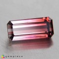 Natural Tourmaline 4.70 Carats Pink to Champagne Emerald 14x6 mm Loose Gemstone - Image 1