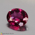 Natural Rhodolite garnet 4.34 Carats Purplish Pink Oval 11x10 mm Loose Gemstone - Image 3