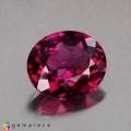 Natural Rhodolite garnet 4.34 Carats Purplish Pink Oval 11x10 mm Loose Gemstone - Image 1