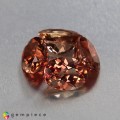 Natural Andesine 4.66 Carats Orange Peach Oval 8x6 mm Loose Gemstone - Image 1