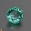 Natural Apatite 1.58 Carats Paraiba Green Round 7x5 mm Loose Gemstone - Image 1