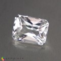 Natural Montebrasite 1.36 Carats White Emerald Cut 7x5 mm Loose Gemstone - Image 2