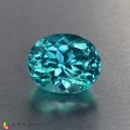 Natural Apatite 1.83 Carats Paraiba Blue Oval 8x7 mm Loose Gemstone - Image 1
