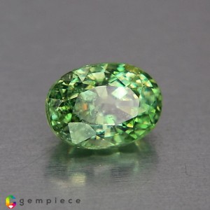 demantoid garnet  1.24cts - 7x5mm