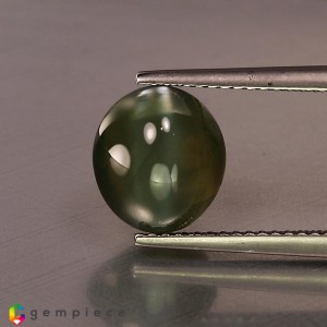 Green to light purple pink natural alexandrite cats eye oval cabochon  5.77cts - 10x9mm Green to light purple pink natural alexandrite cats eye oval cabochon  5.77cts - 10x9mm