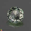 Natural Amblygonite 1.31 Carats Light Green Yellow Round 7x4 mm Loose Gemstone - Image 1
