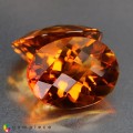 Natural Madeira citrine 17.07 Carats Madeira Orange Oval Checker 18x16 mm Loose Gemstone - Image 6