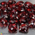 Natural Rhodolite garnet 57.58 Carats Pinkish Red Cushion Checker 8x5 mm Loose Gemstone - Image 1