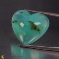 Natural Peru opal 18.82 Carats Paraiba Blue Heart  19x21 mm Loose Gemstone - Image 5
