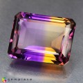 Natural Ametrine 41.30 Carats Purple To Golden Yellow Emerald Cut 23x19 mm Loose Gemstone - Image 3