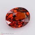 Natural Spessartite garnet 3.82 Carats Orange Red Oval 10x8 mm Loose Gemstone - Image 6