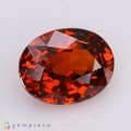 Natural Spessartite garnet 3.82 Carats Orange Red Oval 10x8 mm Loose Gemstone - Image 7