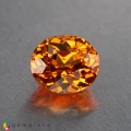 Natural Spessartite garnet 1.22 Carats Fanta Orange Oval 6x5 mm Loose Gemstone - Image 1