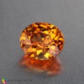Natural Spessartite garnet 1.22 Carats Fanta Orange Oval 6x5 mm Loose Gemstone - Image 2