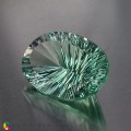 Natural Fluorite 59.14 Carats Sea Green Concave 31x21 mm Loose Gemstone - Image 2