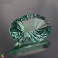 Natural Fluorite 59.14 Carats Sea Green Concave 31x21 mm Loose Gemstone - Image 6