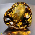 Natural Madeira citrine 301.01 Carats Madeira Orange Heart Checker 44x49 mm Loose Gemstone - Image 3