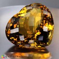 Natural Madeira citrine 301.01 Carats Madeira Orange Heart Checker 44x49 mm Loose Gemstone - Image 4