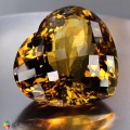 Natural Madeira citrine 301.01 Carats Madeira Orange Heart Checker 44x49 mm Loose Gemstone - Image 10