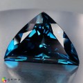 Natural Topaz 285.55 Carats London Blue Trilliant  34x51 mm Loose Gemstone - Image 2