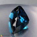 Natural Topaz 285.55 Carats London Blue Trilliant  34x51 mm Loose Gemstone - Image 4