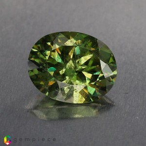 demantoid garnet  4.26cts - 11x9mm