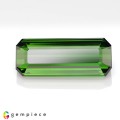 Natural Tourmaline 14.34 Carats Bottle Green Emerald Cut 23x9 mm Loose Gemstone - Image 1