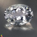 Natural Petalite 35.29 Carats White Oval 28x20 mm Loose Gemstone - Image 1