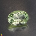 Natural Amblygonite 1.43 Carats Greenish Yellow Oval 8x6 mm Loose Gemstone - Image 1