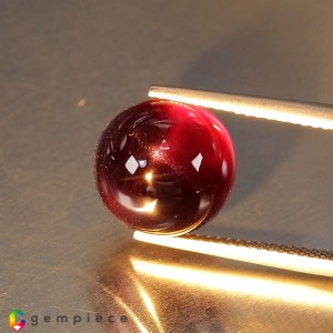 4 ray star rhodolite garnet  14.23cts - 12x10mm 4 ray star rhodolite garnet  14.23cts - 12x10mm