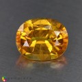 Natural Sapphire 3.28 Carats Golden Yellow Oval 10x8 mm Loose Gemstone - Image 3