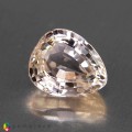 Natural Morganite 7.76 Carats Light Peach Pear 13x11 mm Loose Gemstone - Image 1