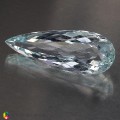 Natural Aquamarine 11.02 Carats Ice Blue Pear 27x10 mm Loose Gemstone - Image 4