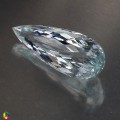 Natural Aquamarine 11.02 Carats Ice Blue Pear 27x10 mm Loose Gemstone - Image 2