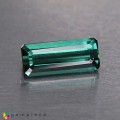 Natural Tourmaline 1.45 Carats Blue Green Emerald Cut 10x4 mm Loose Gemstone - Image 1