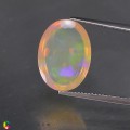 Natural Rainbow opal 7.58 Carats Rainbow Oval Cabochon 17x13 mm Loose Gemstone - Image 2
