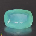 Natural Peru Opal 8.10 Carats Sea Blue Green Cushion 17x12 mm Loose Gemstone - Image 1