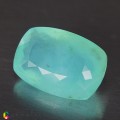 Natural Peru Opal 8.10 Carats Sea Blue Green Cushion 17x12 mm Loose Gemstone - Image 2