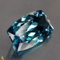 Natural Topaz 36.39 Carats Teal Blue Cushion 26x16 mm Loose Gemstone - Image 7