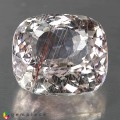 Natural Copper red rutile topaz 36.70 Carats White Cushion 20x17 mm Loose Gemstone - Image 1