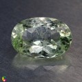 Natural Amblygonite 1.79 Carats Light Yellow Green Oval 10x7 mm Loose Gemstone - Image 1